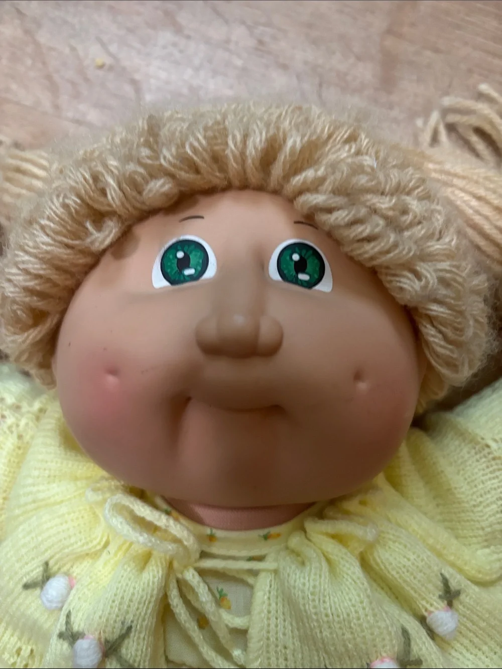 Cabbage Patch Kids Coleco 1984 - Head Mold #3 OG Coleco Outfit Blonde Yarn Hair